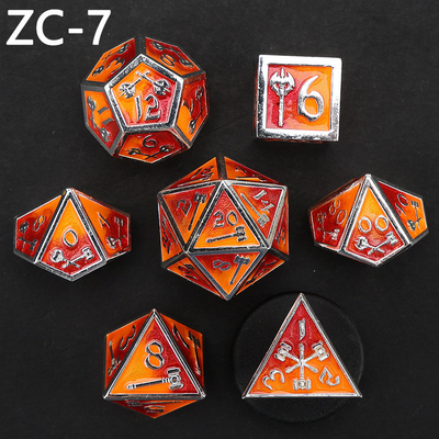 Anpassbares polyedrisches Würfelset Rollenspielwürfelspiel RPG Dungeon and Dragon Würfelset Brettspiel
