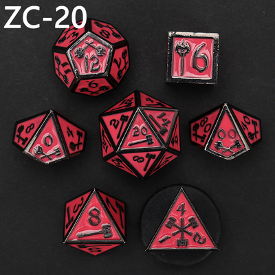 Anpassbares polyedrisches Würfelset Rollenspielwürfelspiel RPG Dungeon and Dragon Würfelset Brettspiel