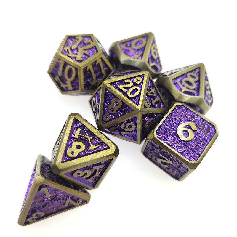 Mini-RPG-Würfel, 7-teiliges winziges polyedrisches Set, Magic the Gather Chip-Würfel-Sets