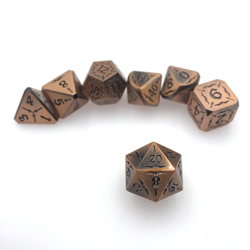 Massen-RPG-Würfel-Set, polyedrisch, handpoliert, schwarze Würfel mit flüssigem Kern, ungiftig