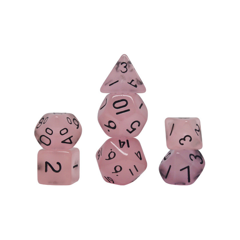 Süßigkeiten Farbe Naturharz Charakter spielt Würfel Set dnd Würfel