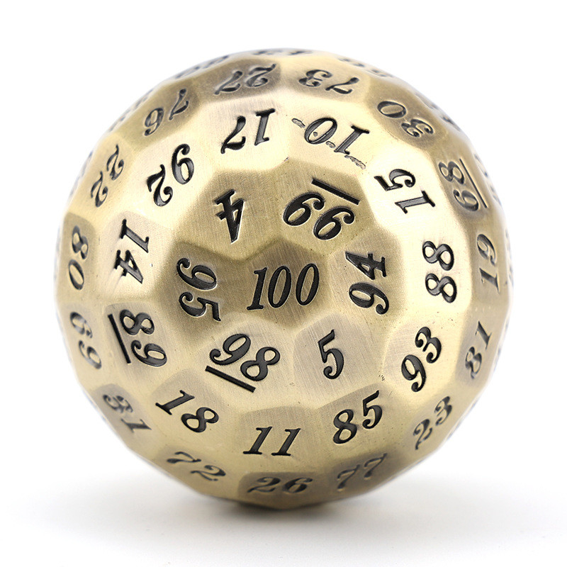 Farbiges Solid 100D Metallwürfel Set Dungeon und Dragon DND # RPG # COC