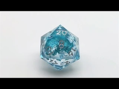 Lipos fließender Sand Harz Würfel DND Drache und Kerker COC