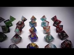 Grünes Resin-Digitalwürfel-Set - Vielseitiges Tablet-Spielwürfel#rpg#dnd#coc