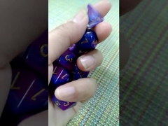 Marmormuster Polyfarbenharz Würfel-Set#rpg#dnd#coc